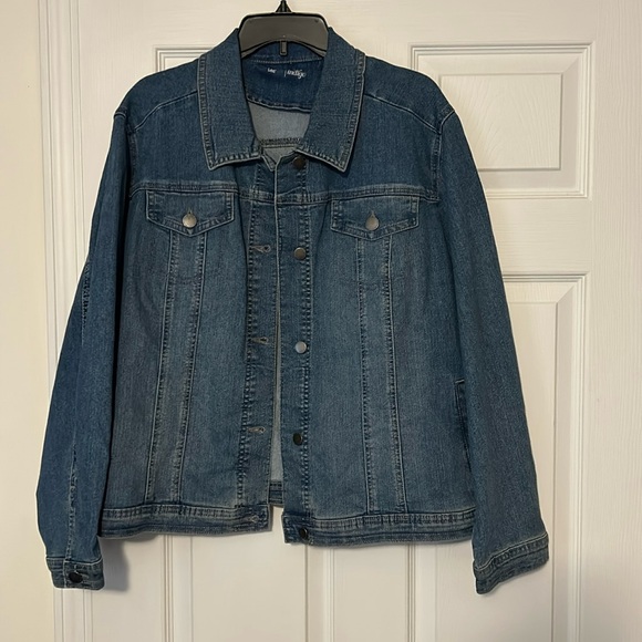 NWOT Riders By Lee Size 3X Women’s Indigo Jean Jacket - Picture 1 of 4